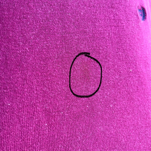 Chaps Sweater V Neck Embroidery Dark Academia - Picture 4 of 5